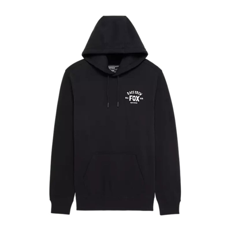 FOX FELPA CON CAPPUCCIO SLOGAN BLACK