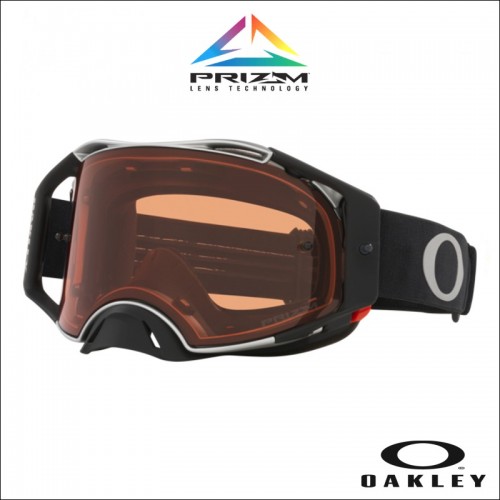 Oakley Airbrake MX Tuff Blocks Black Gunmetal - Lens Prizm Bronze