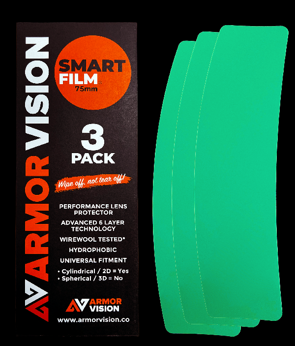 ARMOR VISION SMART FILM RACING VISOR PROTECTOR 75MM