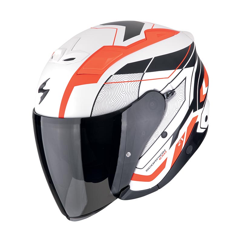 SCORPION EXO-Z1 VUE BIANCO ROSSO OPACO