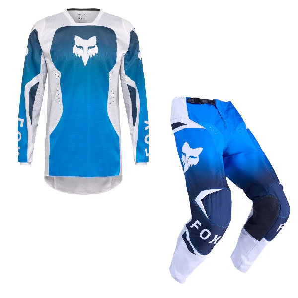 FOX 180 YOUTH SHIELD COMPLETO CROSS BLU