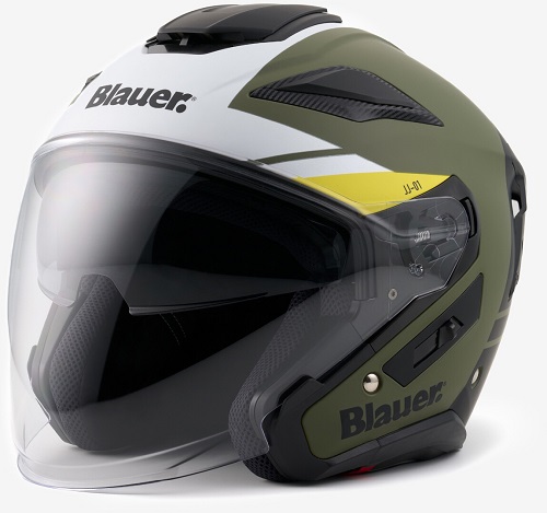 BLAUER CASCO JET JJ-01 MATT GREEN