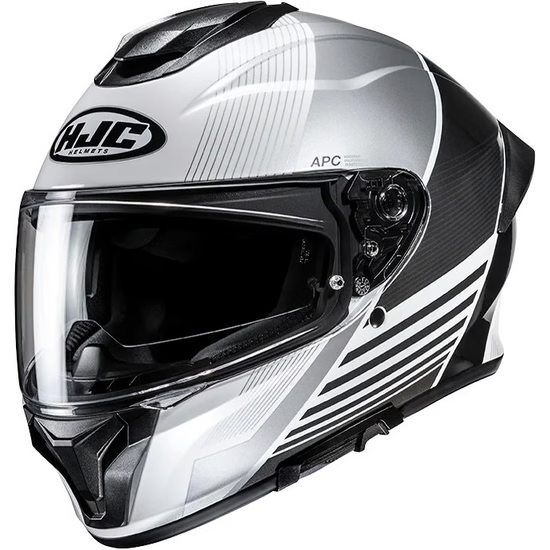 HJC CASCO INTEGRALE C71 MORIX BIANCO GRIGIO GLOSS
