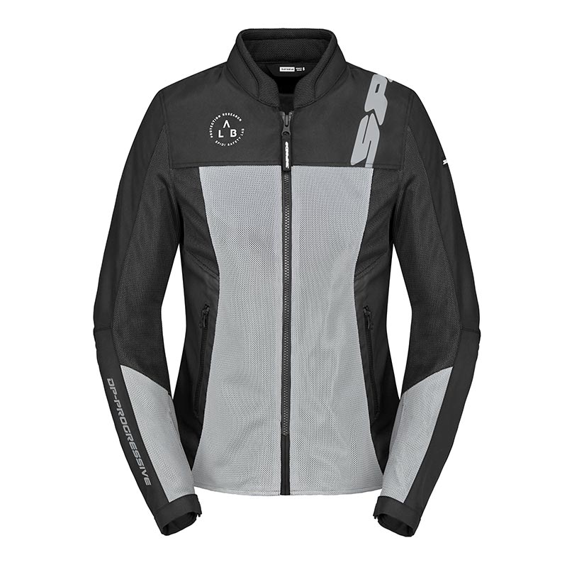 SPIDI GIACCA LADY TRAFORATA CORSA NET WINDOUT NERO GRIGIO