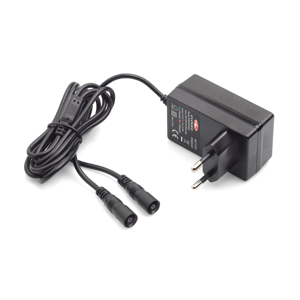 CLOVER CARICABATTERIA DOMESTICO 220V PER GUANTI RISCALDATI 12V