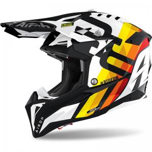 AIROH AVIATOR 3 RAINBOW WHITE GLOSS