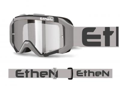ETHEN MASCHERA MX 05R MX05117 GRIGIO-NERO LENTE SPECCHIATA SILVER