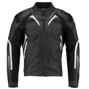 SPIDI GIACCA PELLE NKD-1 BLACK WHITE