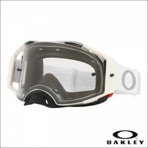 OAKLEY AIRBRAKE MX TUFF BLOCKS WHITE - Clear