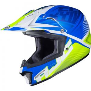HJC CASCO FX-CROSS JUNIOR ELLUSION BLU-GIALLO