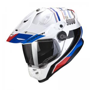 -20% SCORPION CASCO ADF-9000 AIR DESERT WHITE BLUE RED