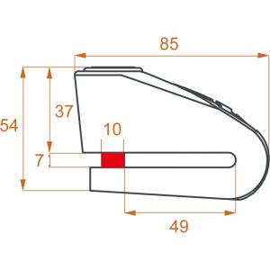 KOVIX BOCCA DISK ALARM KAL10 100% ACCIAIO