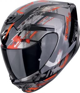 SCORPION CASCO EXO-391 CLUTTER  BLACK RED