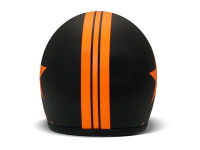 DMD CASCO JET VINTAGE STAR ORANGE