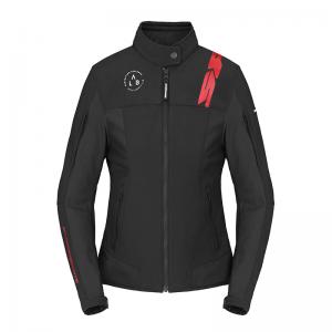 SPIDI GIACCA LADY CORSA TEX NERO ROSSO