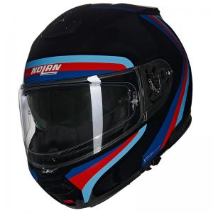NOLAN N100.6 ASSOLUTO N-COM METAL BLACK BLU RED