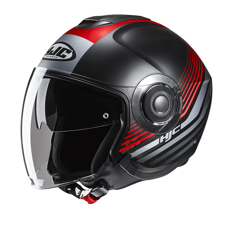 HJC CASCO JET I40N DOVA RED BLACK MATT